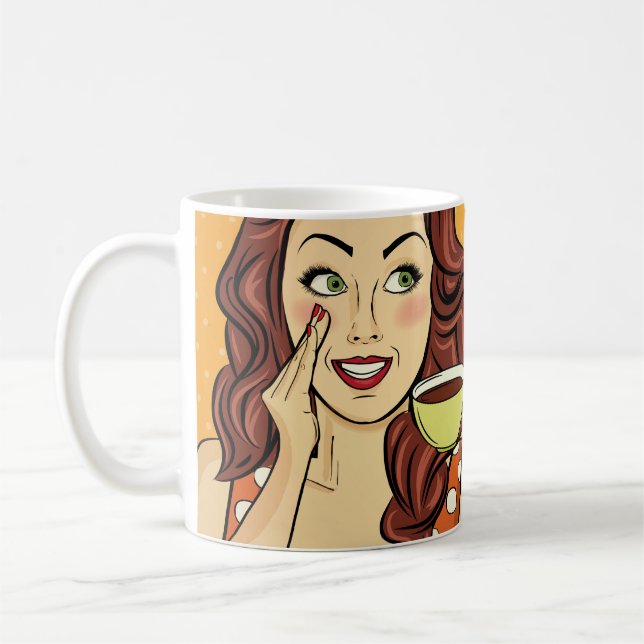 "Das Leben passiert, wenn du aufhörst." 11 oz Tass Kaffeetasse (Links)
