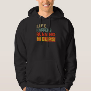 Das Leben spielt mit laufenden Hilfen Hoodie