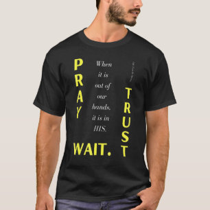 Das Leben Teen betet zu Gott. Vertrauen. Warte. Po T-Shirt