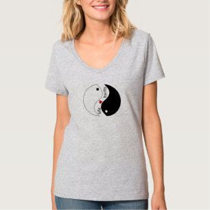 Das Leben tut weh, das Herz, das Yin-Yang-Symbol, T-Shirt