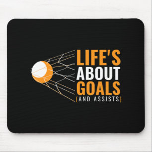 Das Leben über die Ziele Lacrosse für Girls Lacros Mousepad