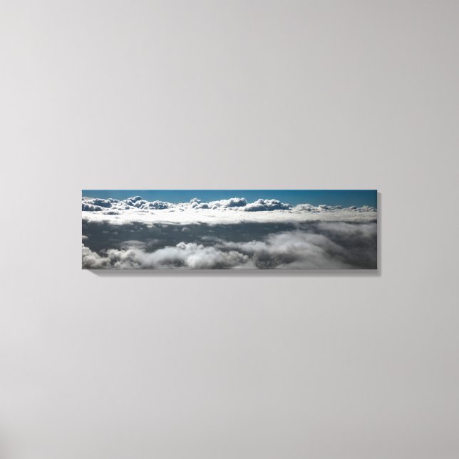 Das Leben über und hinter den Wolken Panoramaaussi Leinwanddruck (Vorderseite)