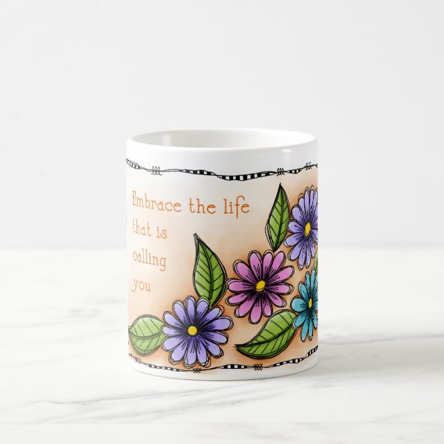 Das Leben verkraften Kaffeetasse (Mittel)