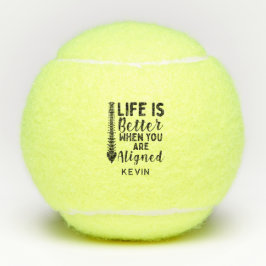 Das Leben von Chiropraktoren ist besser, wenn man  Tennisbälle