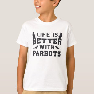 Das Leben von Papageienvögeln bei Papageientieren  T-Shirt