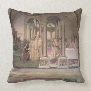 Das Leben von St. Benedict (Fresko) (Detail) 3 Kissen