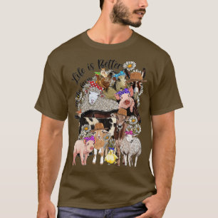Das Leben von Western auf der Schweinekühe ist bes T-Shirt