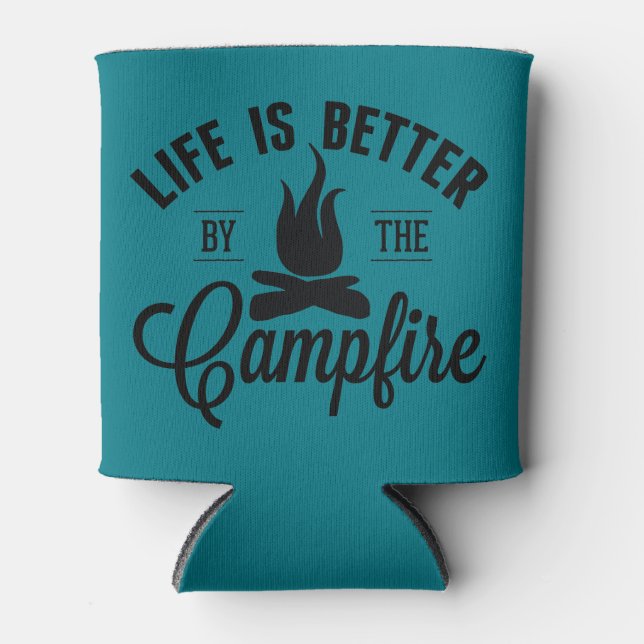 Das Leben wird besser durch das Campfire Dosenkühler (Vorderseite)