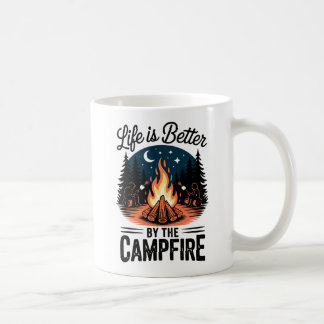 Das Leben wird durch das Lagerfeuer besser Kaffeetasse
