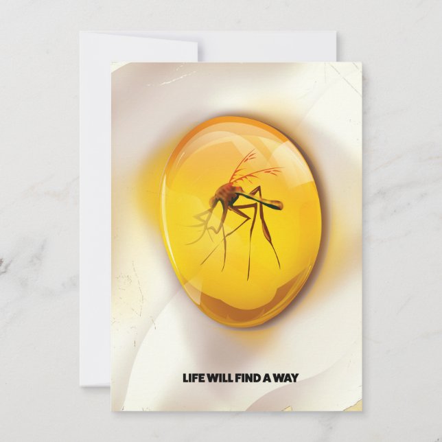 Das Leben wird einen Weg finden Einladung (Rückseite)