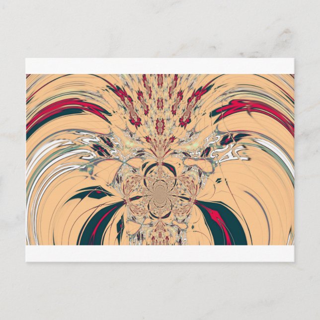 Das lebendige afrikanische Kaleidoskop: Ein Peachy Postkarte (Vorderseite)