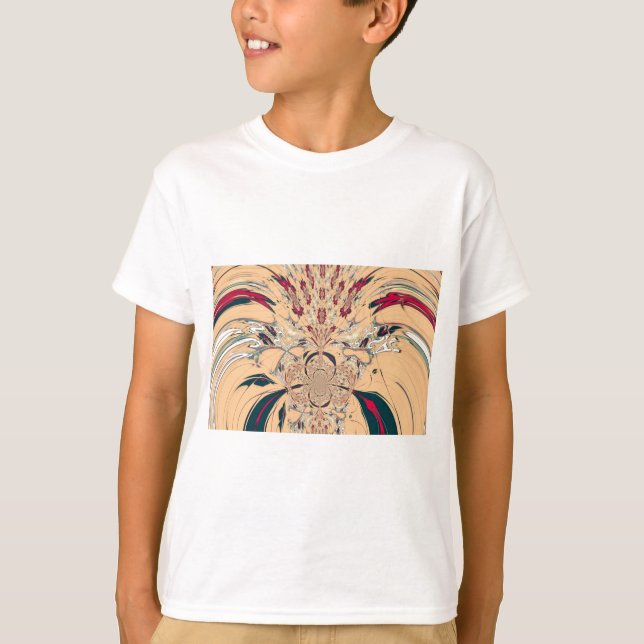 Das lebendige afrikanische Kaleidoskop: Ein Peachy T-Shirt (Vorderseite)