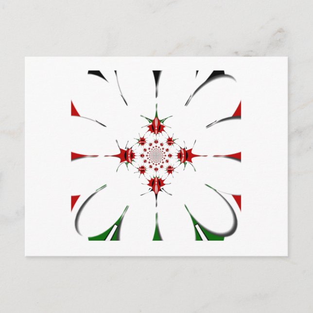 Das lebendige Kaleidoskop der Republik Kenia Schil Postkarte (Vorderseite)