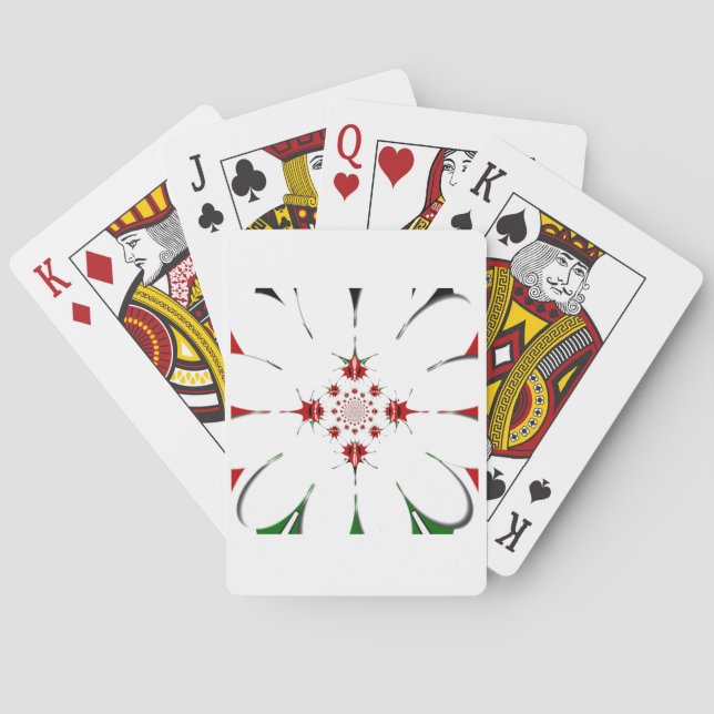 Das lebendige Kaleidoskop der Republik Kenia Schil Spielkarten (Rückseite)