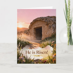 Das leere Grab Ostern Karte