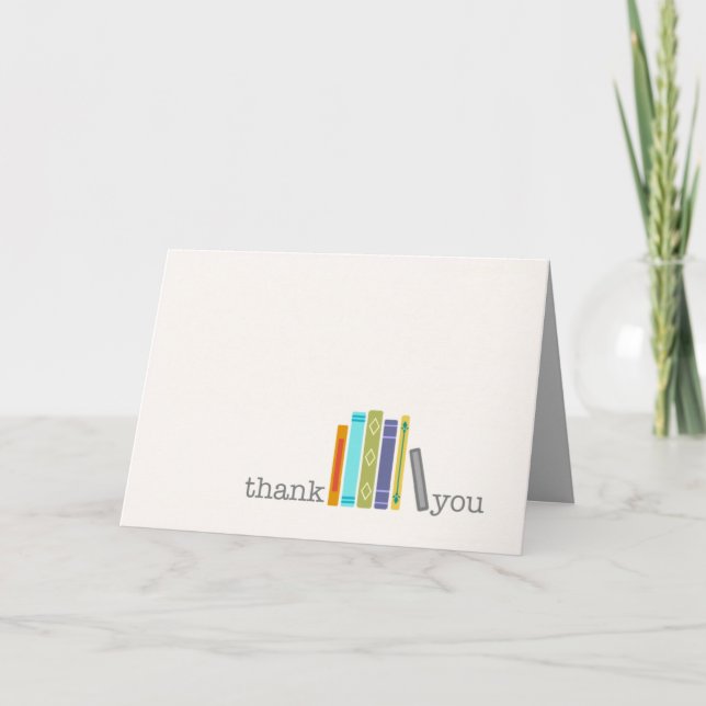 Das leere themenorientierte Buch DANKEN IHNEN zu Dankeskarte (Vorderseite)
