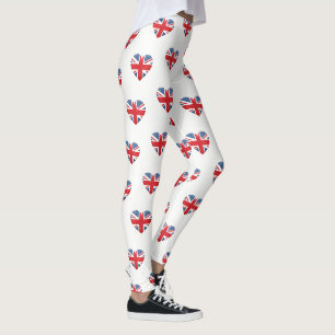 Das Leggings-Britische Herz der Frauen Leggings