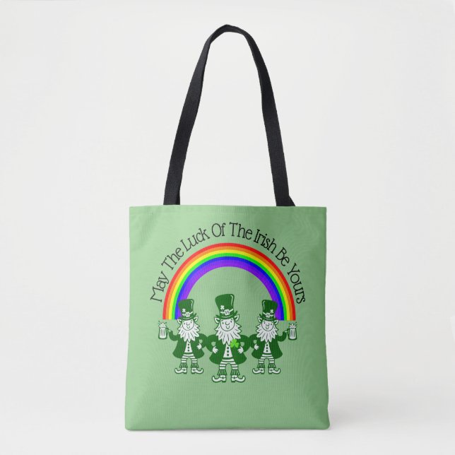 Das Leprechaun Trio über die gesamte Tasche (Vorderseite)