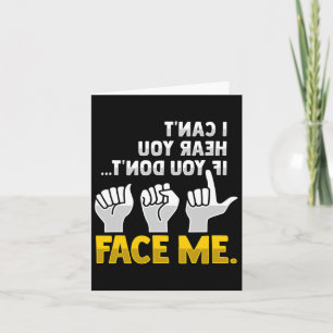 Das Lesen von Asl Hand Gesture Deaf Hörverlust Awa Karte