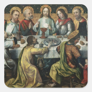 Das letzte Abendessen, 1482 Quadratischer Aufkleber