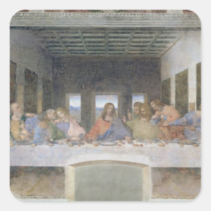 Das letzte Abendessen, 1495-1997 2 Quadratischer Aufkleber