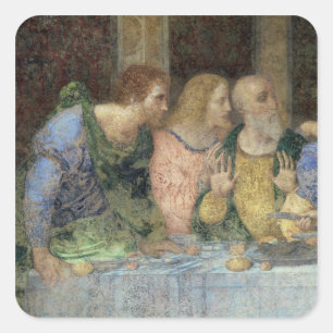 Das letzte Abendessen, 1495-97 Quadratischer Aufkleber