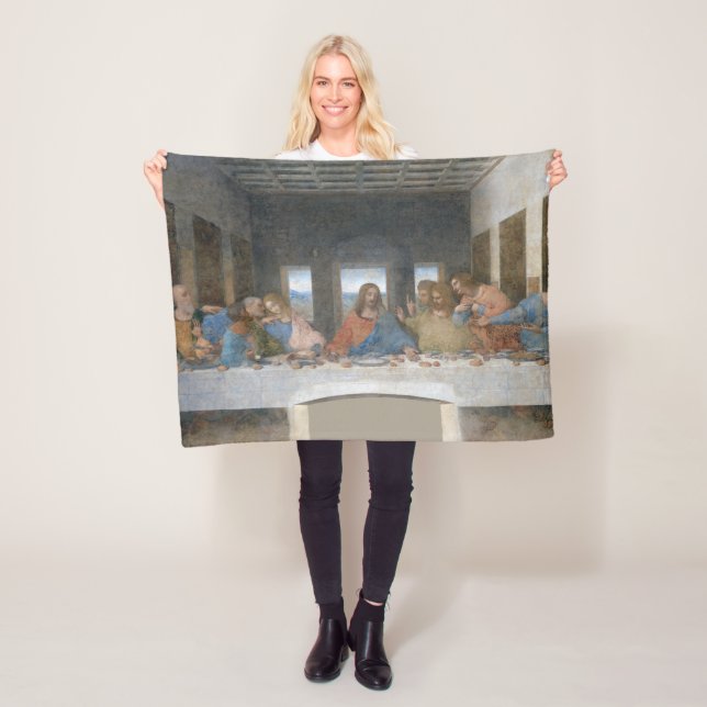 Das letzte Abendessen, Leonardo da Vinci, 1495-149 Fleecedecke (Beispiel)