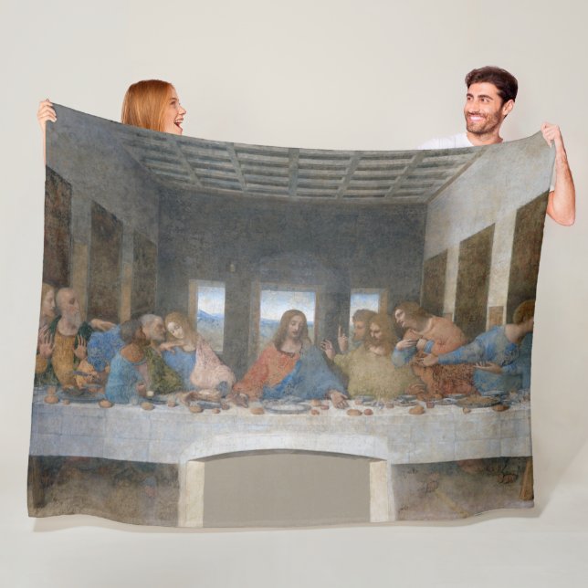 Das letzte Abendessen, Leonardo da Vinci Fleecedecke (Beispiel)