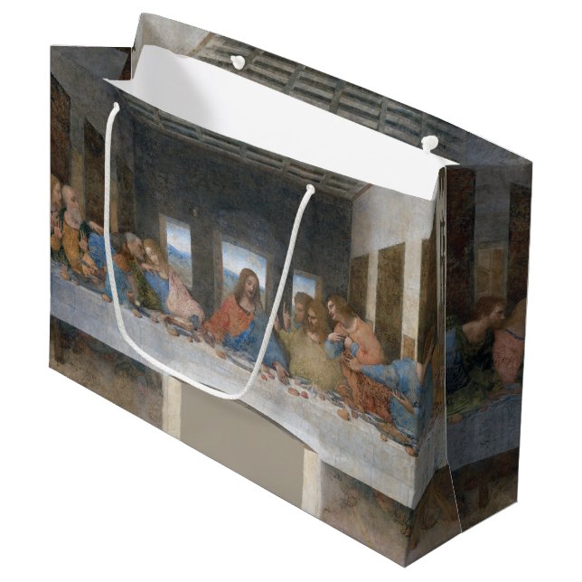Das letzte Abendessen, Leonardo da Vinci Große Geschenktüte (Vorderseite Schrägansicht)
