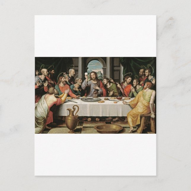 Das letzte Abendessen Postkarte (Vorderseite)