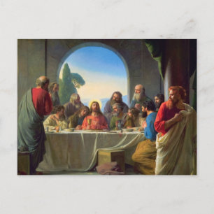 Das letzte Abendessen von Carl Bloch Postkarte