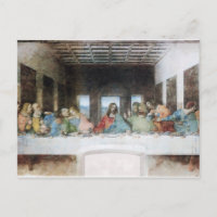 Das letzte Abendessen von Da Vinci Postcard
