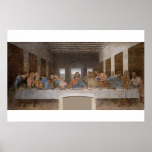 Das letzte Abendessen von Leonardo Da Vinci Poster