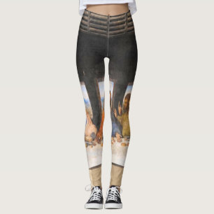 Das letzte Abendgemälde Leonardo Da Vinci Leggings