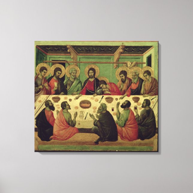Das letzte Abendmahl aus dem Passion Altarpiece Leinwanddruck (Vorderseite)