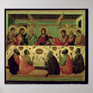 Das letzte Abendmahl aus dem Passion Altarpiece Poster