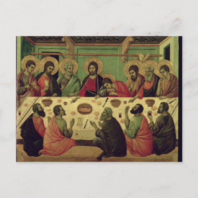 Das letzte Abendmahl aus dem Passion Altarpiece Postkarte (Vorderseite)