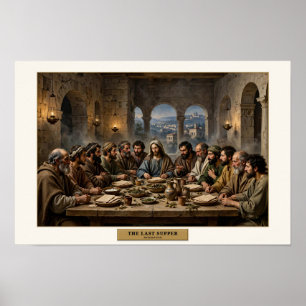 Das letzte Abendmahl — Da Vinci Stil Poster