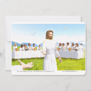 Das letzte Abendmahl Jesu - Eucharistie Einladung
