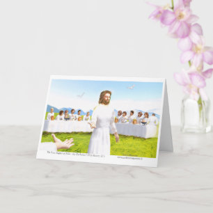 Das letzte Abendmahl Jesu - Eucharistie Karte