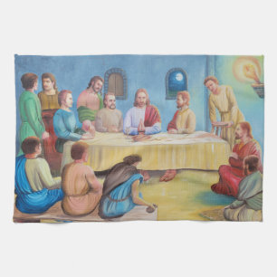 Das letzte Abendmahl: Jesus und die Jünger Geschirrtuch