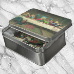 Das letzte Abendmahl stammt ursprünglich von Leona Puzzle<br><div class="desc">Vintage Illustration religiöser Renaissance-Ära schöne Kunst Reproduktion des letzten Abendmahles von Leonardo da Vinci. Das Letzte Abendmahl war das letzte Mahl, das Jesus Christus vor seinem Tod mit seinen zwölf Aposteln und Jüngern geteilt hatte. Das Letzte Abendmahl porträtiert speziell die Reaktion jedes Apostels, als der junge Mann Jesus Christus sagte,...</div>