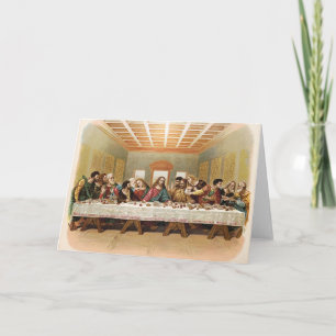 Das letzte Abendmahl Vintage Kunst Karte