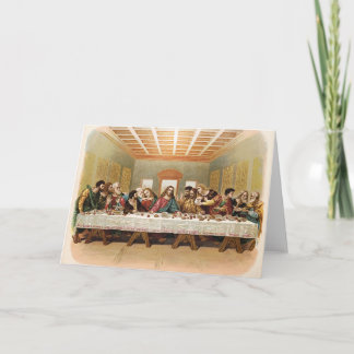 Das letzte Abendmahl Vintage Kunst Karte