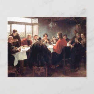 Das letzte Abendmahl von Fritz von Uhde 1886 Postkarte