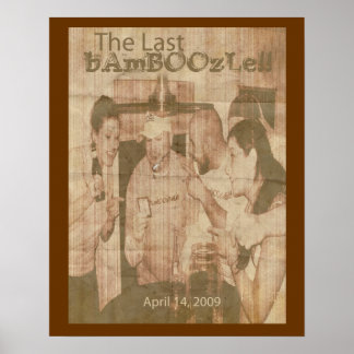 Das letzte Bambozle Retro-Poster Poster
