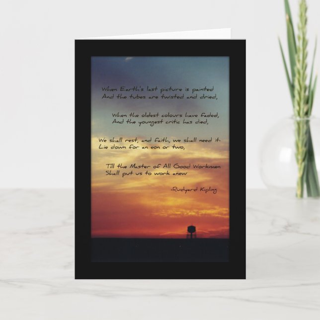 "Das letzte Bild der Erde " Karte (Vorderseite)