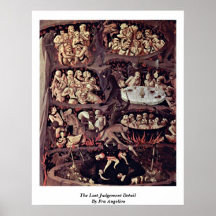 Das letzte Detail des Urteils von Fra Angelico Poster