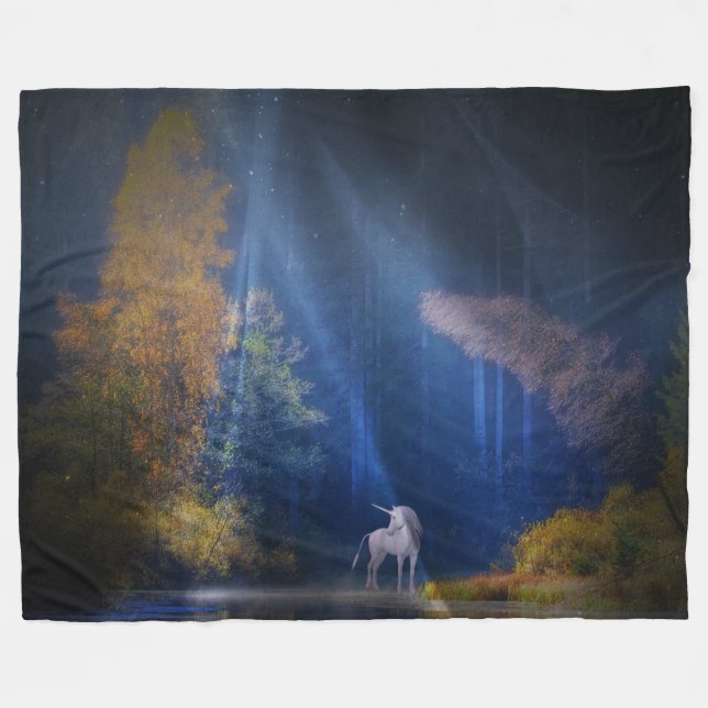 Das letzte Einhorn Fleece Blanket (Vorderseite (Horizontal))