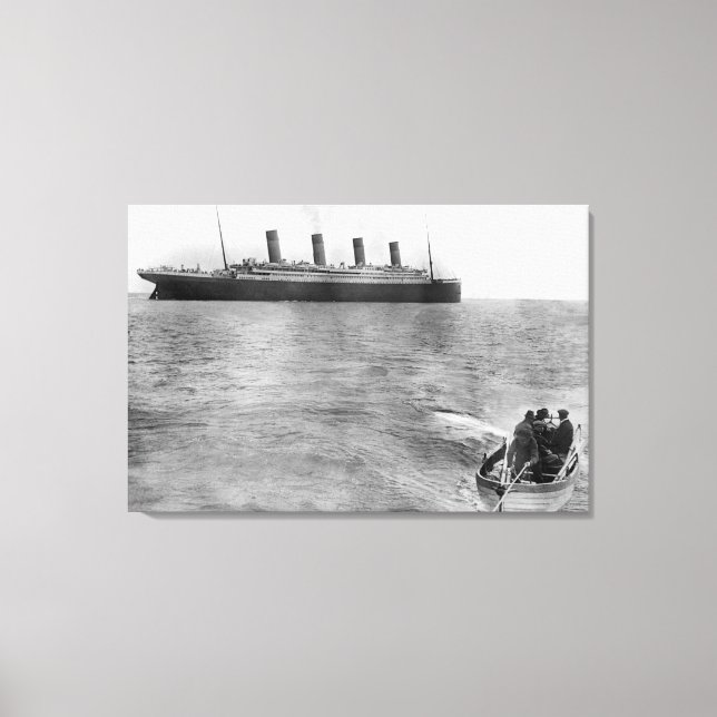 Das letzte Foto der Titanic Leinwanddruck (Vorderseite)